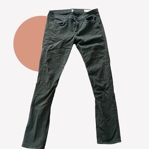 Rag & Bone green The Dre skinny Jean